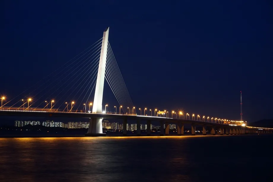 shenzhen bay bridge, shenzhen, bridge, night view, shenzhen, shenzhen, shenzhen, shenzhen, shenzhen