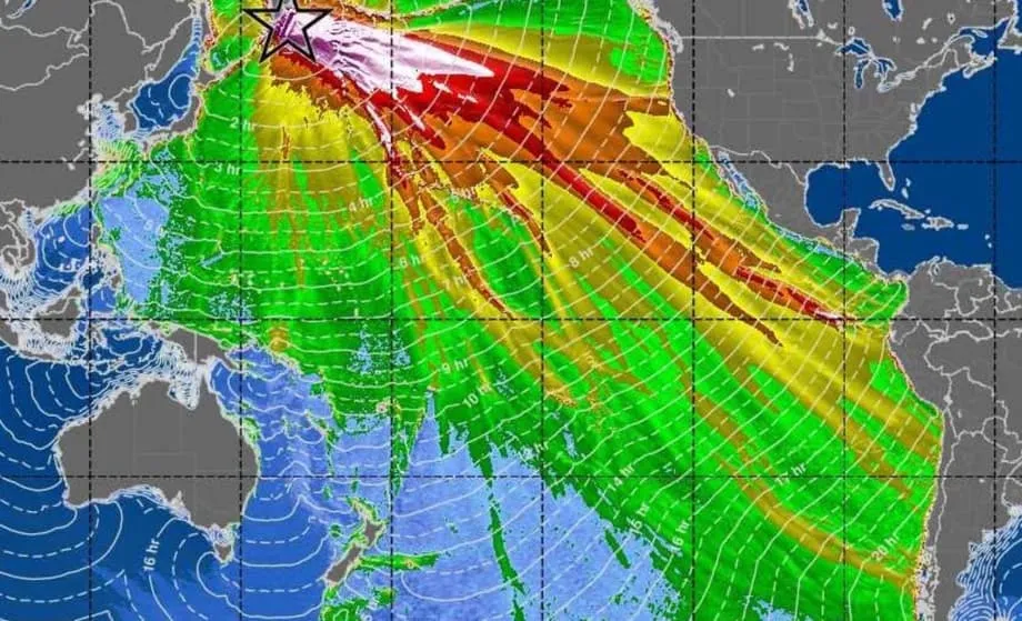 Nagbigay ang Satellite ng Walang Katulad na Tanaw sa Napakalaking Tsunami sa Pasipiko