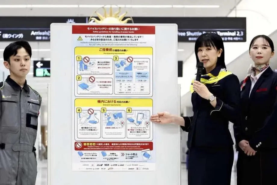 Ipinagbabawal ng Japan ang Paggamit ng mga Portable Power Bank sa mga Flight Simula Abril 24, 2026