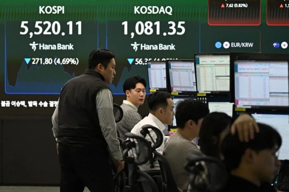 Dumanas ng Makasaysayang 12% Pagbagsak ang mga Stock sa Timog Korea Habang Nagdulot ang Digmaan sa Iran ng Pagbulusok ng mga Pandaigdigang Pamilihan
