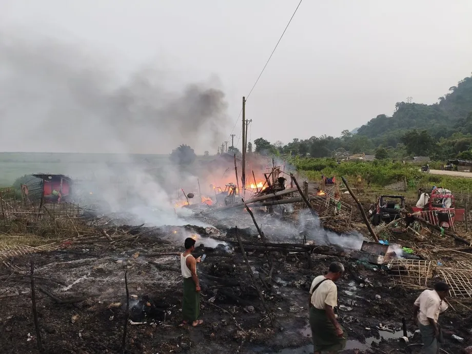 Seven Civilians Reported Killed in Sin Ai Airstrike as Fighting Spreads Near Sittwe