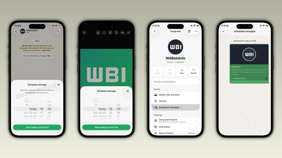 WhatsApp Tests Scheduled Messages on iPhone With Delivery Even When the Device Is Offline